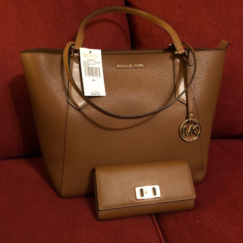 Authentic MK tote and wallet bundle
